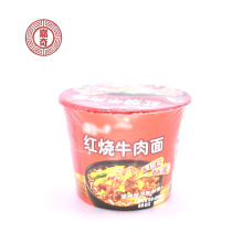 Popular Chinese instant barrel noodles Stewed beef noodles